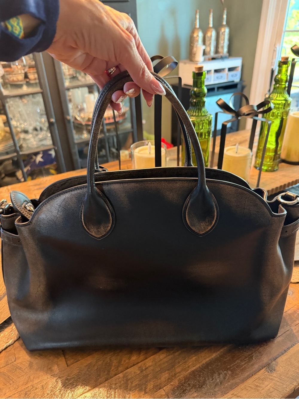Coach Runway Soft Empire Carryall Loved Leather 40 Bag - Picture 3 of 11
